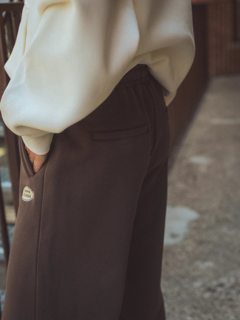 Brown Femme Lounge Jogging Pants