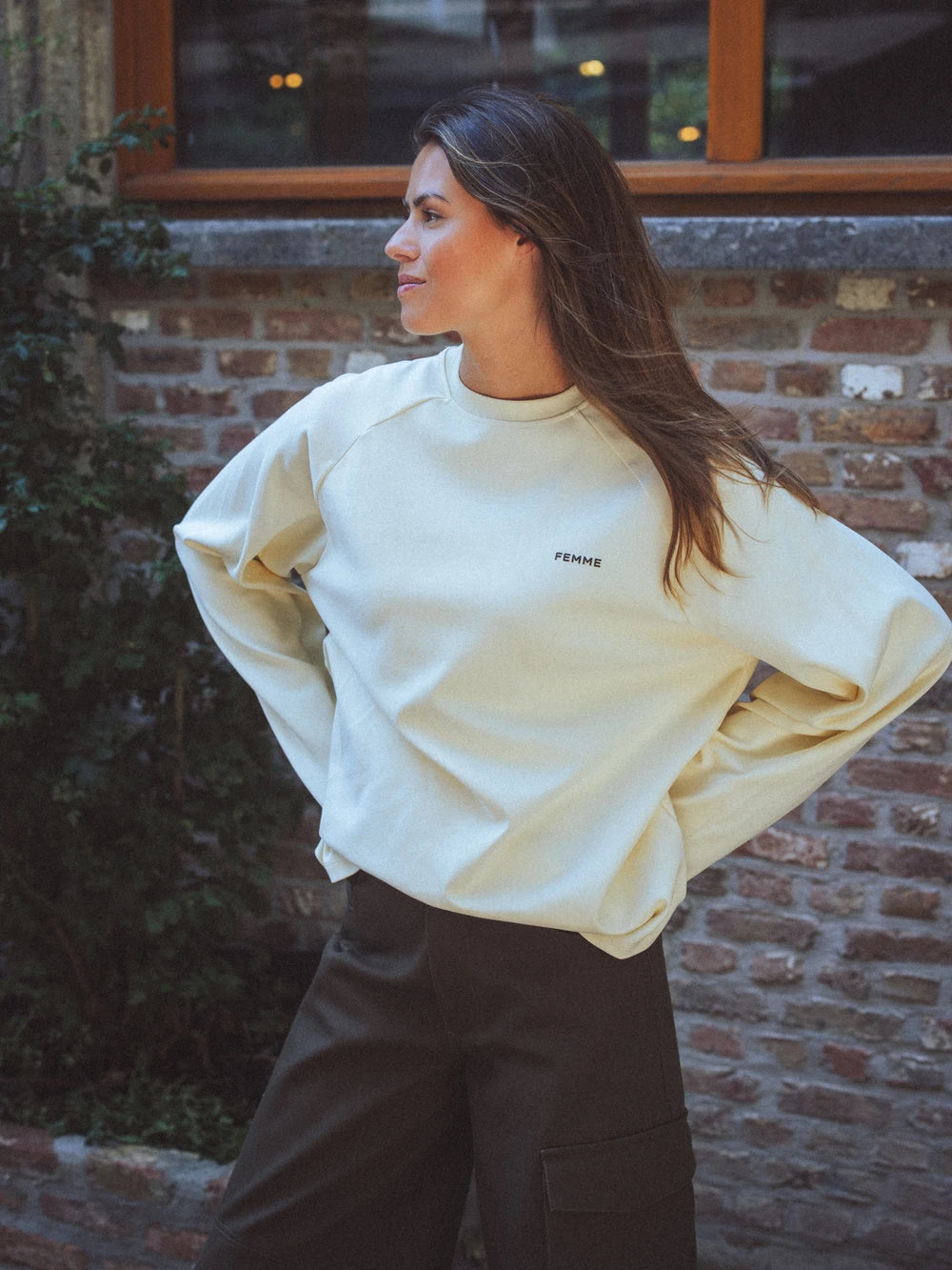 Butter Yellow Raglan Longsleeve T-shirt