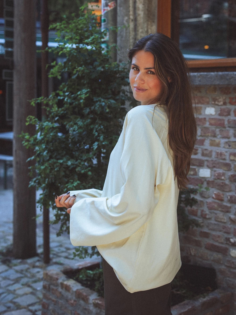 Butter Yellow Raglan Longsleeve T-shirt