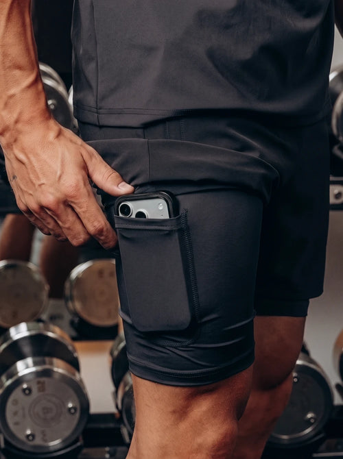 TB Black 2-in-1 Performance Short