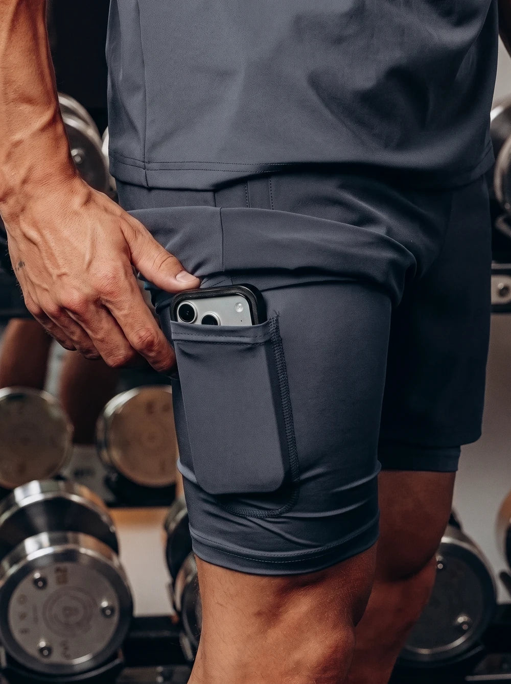 TB Blue 2-in-1 Performance Short