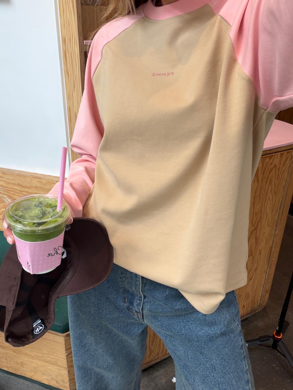 Pink Raglan Longsleeve