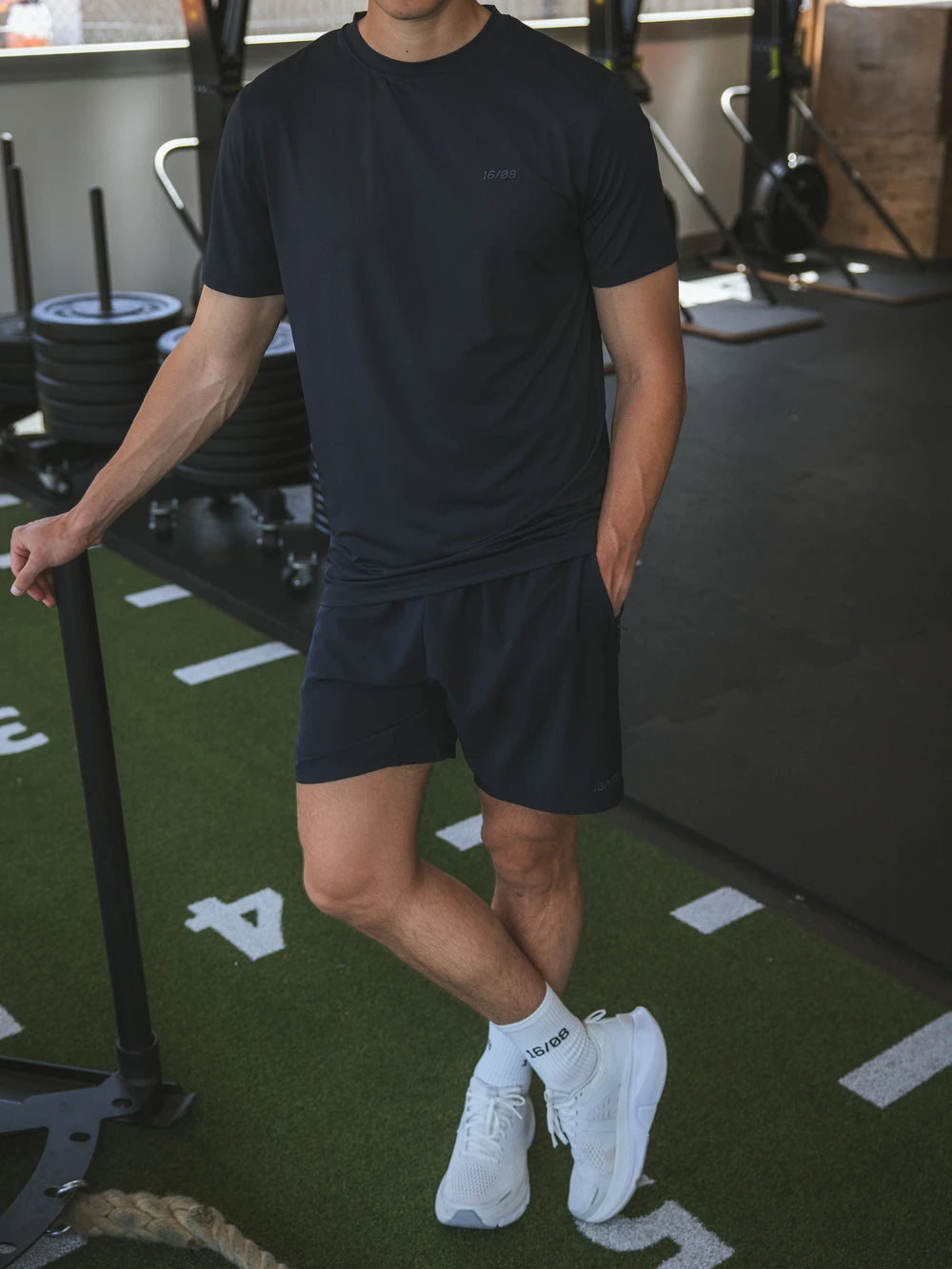 Navy Basic Sports Shorts