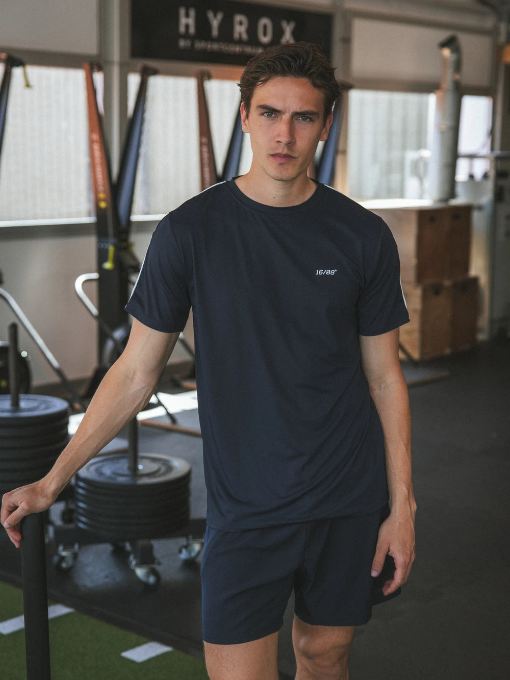 Navy Stitched Sport T-shirt
