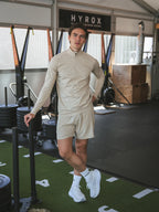 Beige Sport Half-Zip