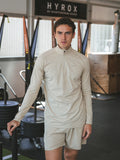 Beige Sport Half-Zip