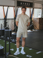 Beige Stitched Sport T-shirt