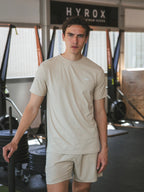 Beige Stitched Sport T-shirt