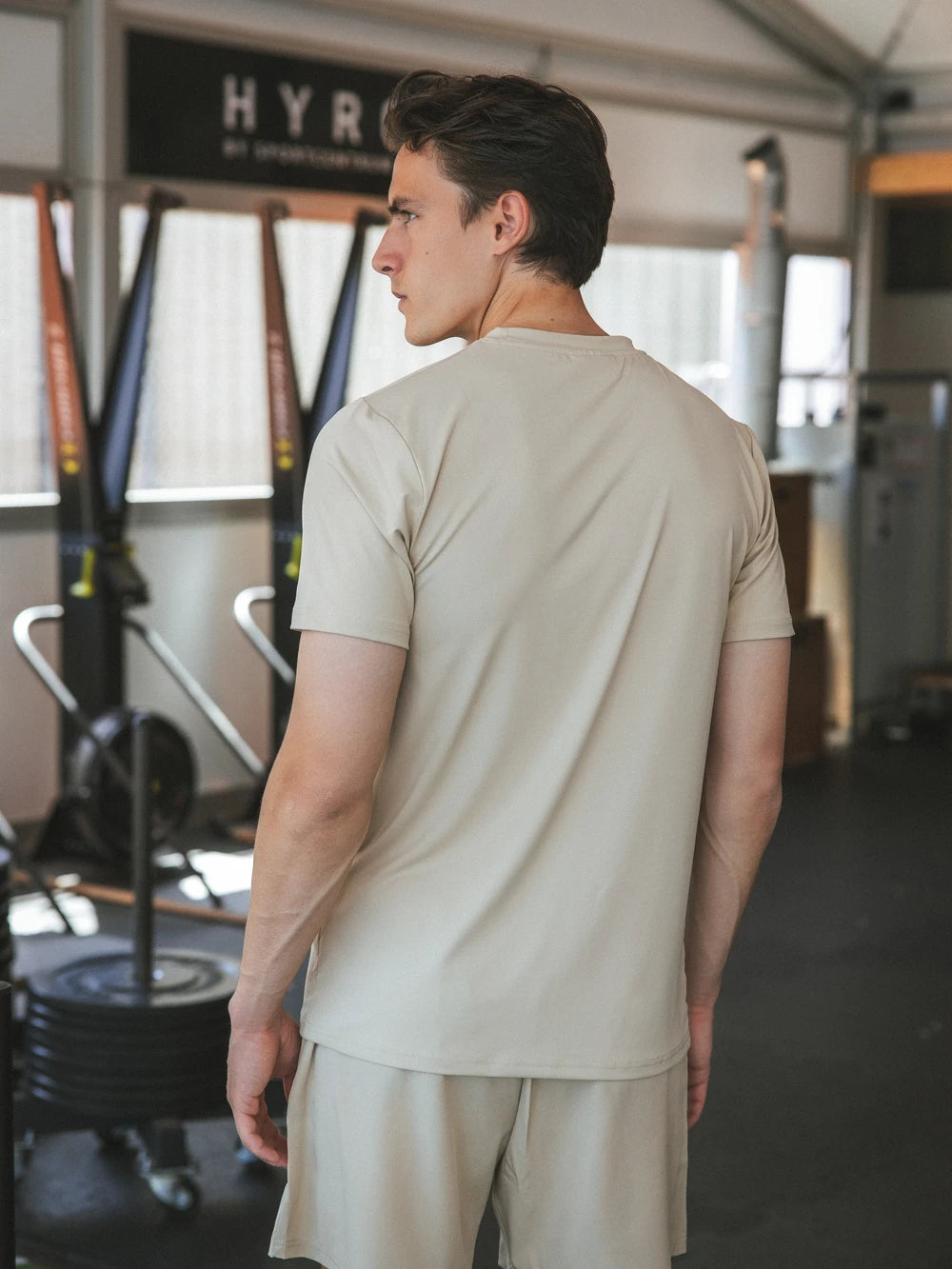 Beige Basic Sports T-shirt