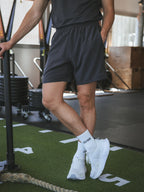 Dunkelgraue Basic Sportshorts