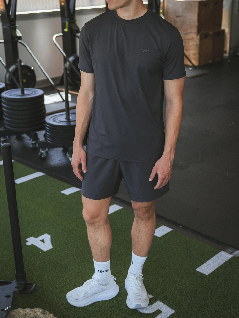 Dark Grey Basic Sport Shorts