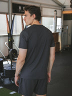 Dark Grey Basic Sports T-shirt