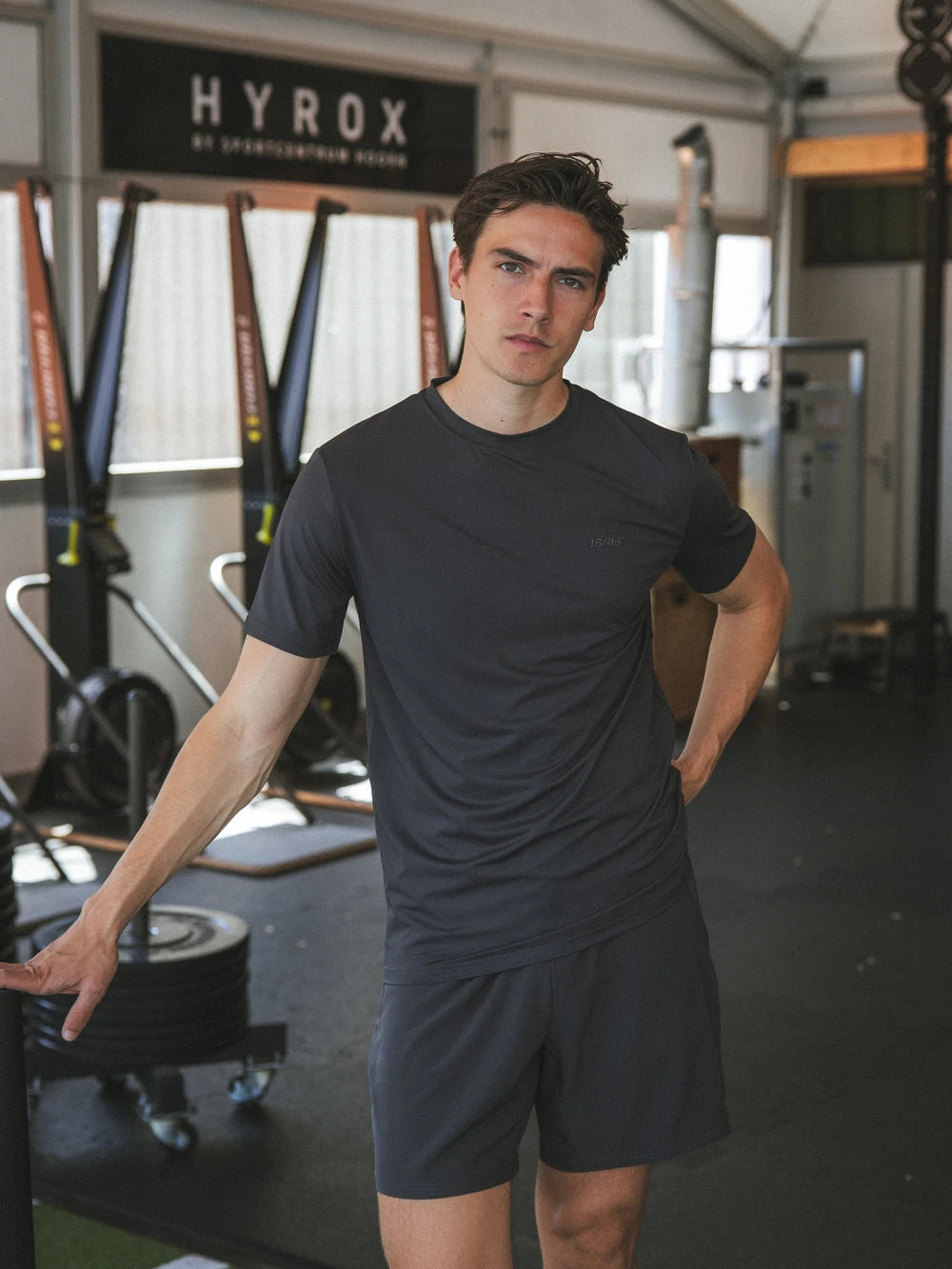 Dark Grey Basic Sport T-shirt