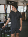 Dunkelgraues Sport-Poloshirt