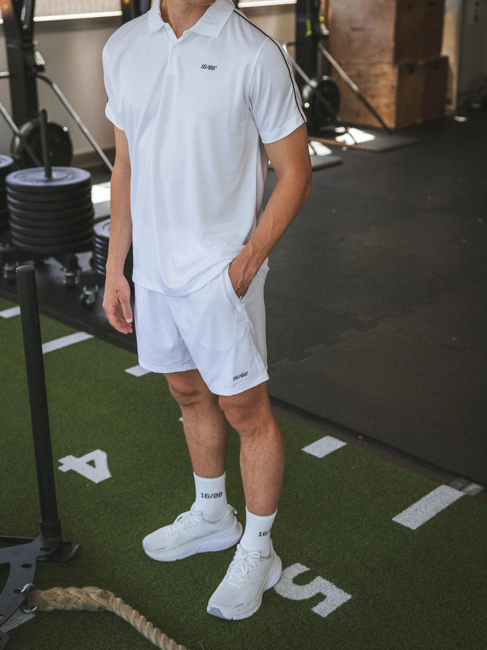 White Basic Sport Short