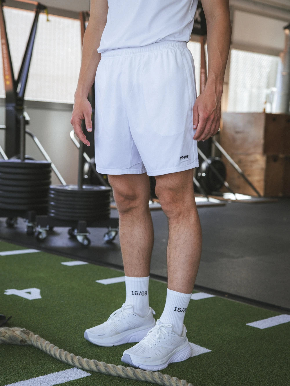 White Basic Sport Short