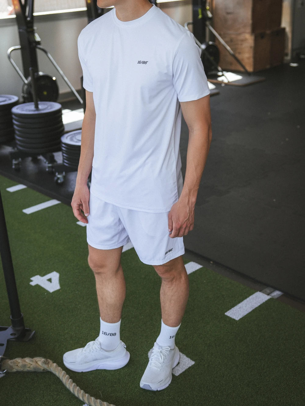 White Basic Sport T-shirt