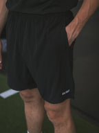 Schwarze Basic Sportshorts