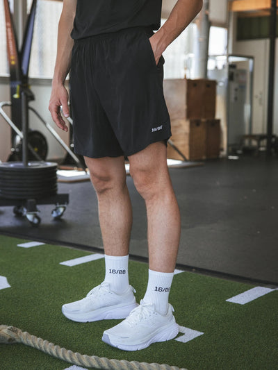 Schwarze Basic Sportshorts