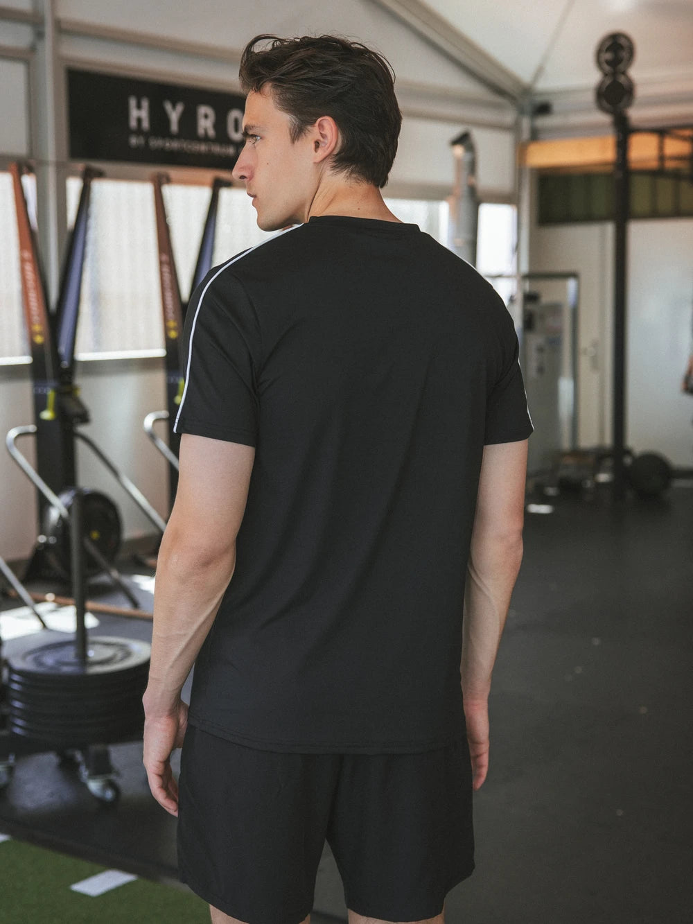 Black Stitched Sport T-shirt