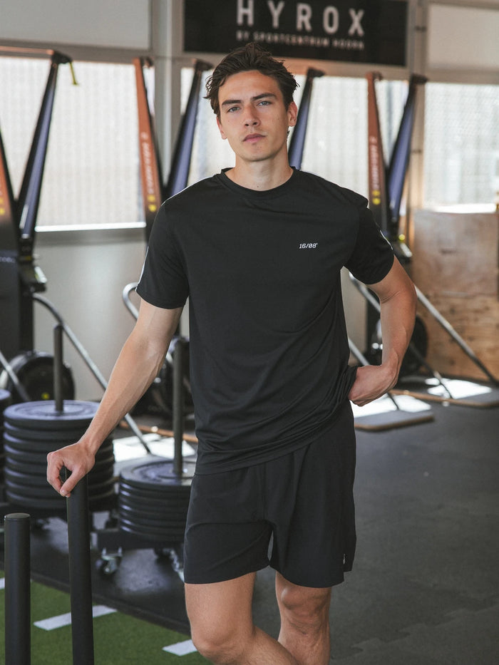 Black Stitched Sport T-shirt