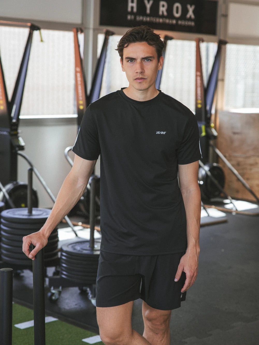 Black Stitched Sport T-shirt