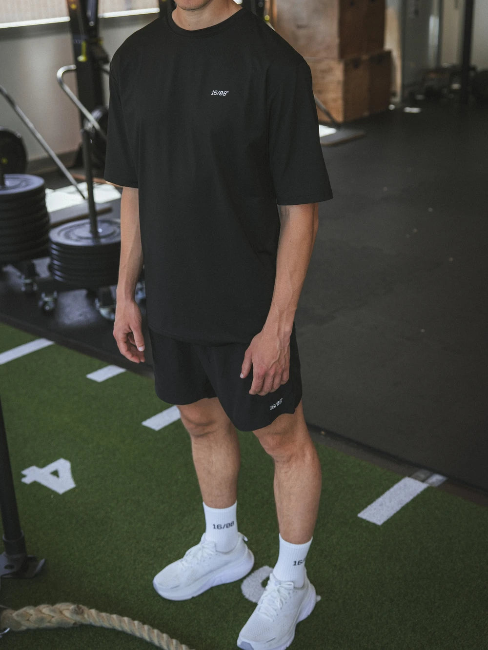 Black Oversized Sport T-shirt