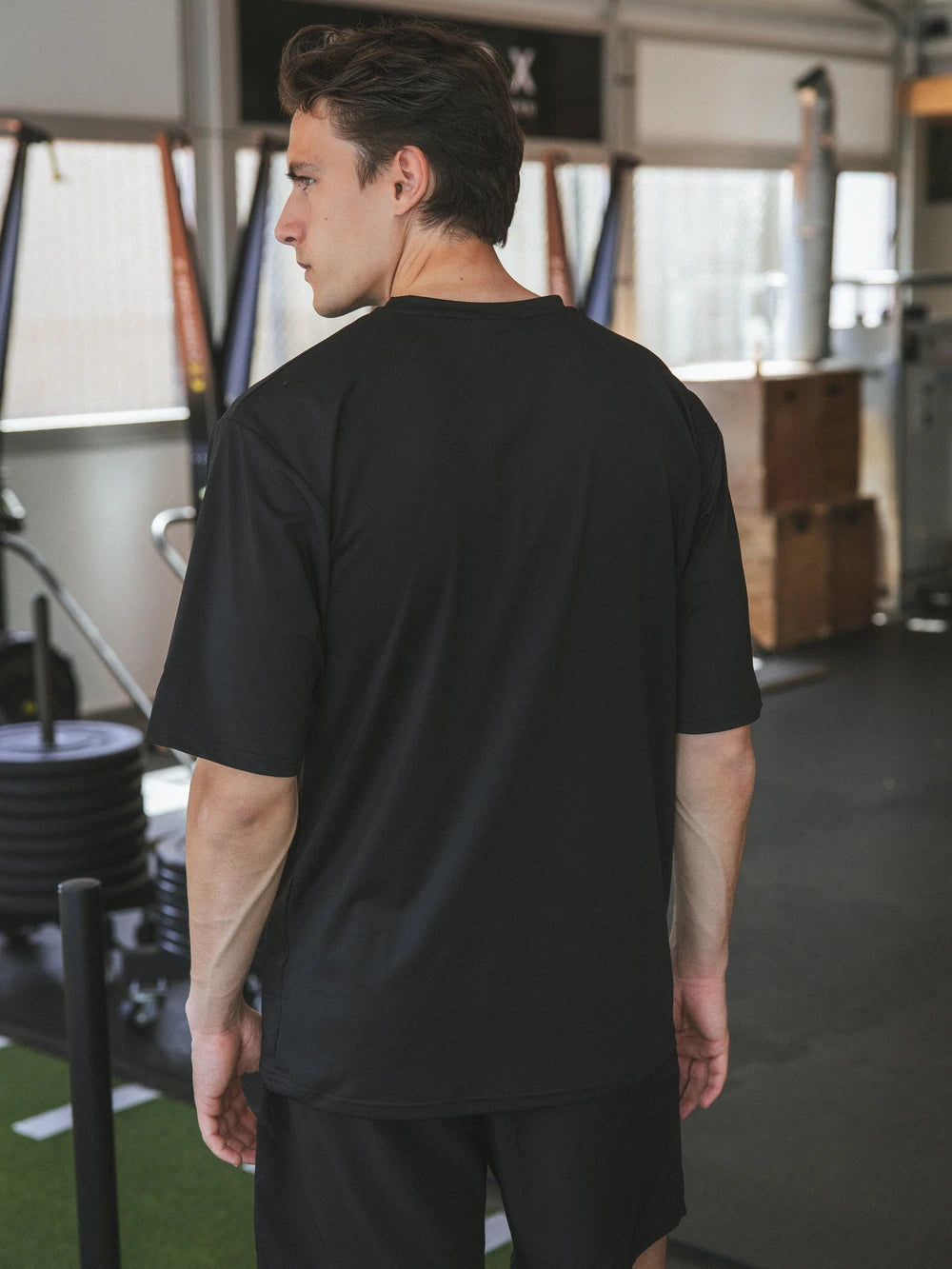 Black Oversized Sport T-shirt