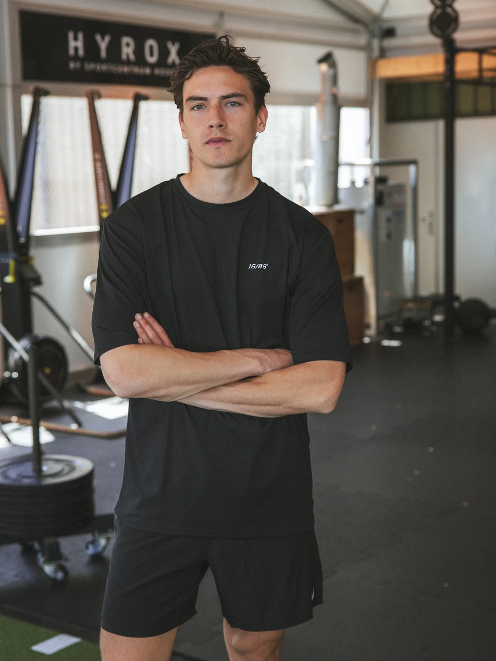 Black Oversized Sport T-shirt