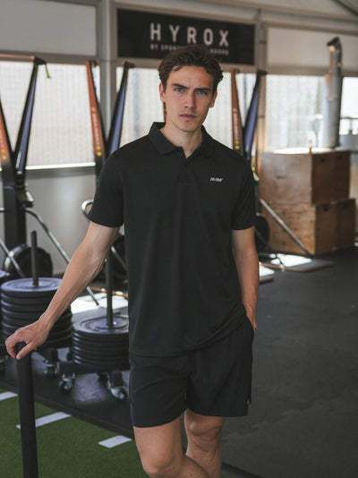 Schwarzes Sport-Polo