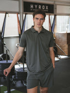 Armeegrünes Sport-Poloshirt