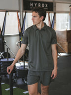 Armeegrünes Sport-Poloshirt