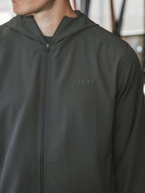 Armygrüne Sportjacke