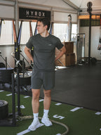Army Green Stitched Sport T-shirt