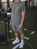 Olive Stitched Sports T-shirt