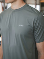 Olive Stitched Sports T-shirt