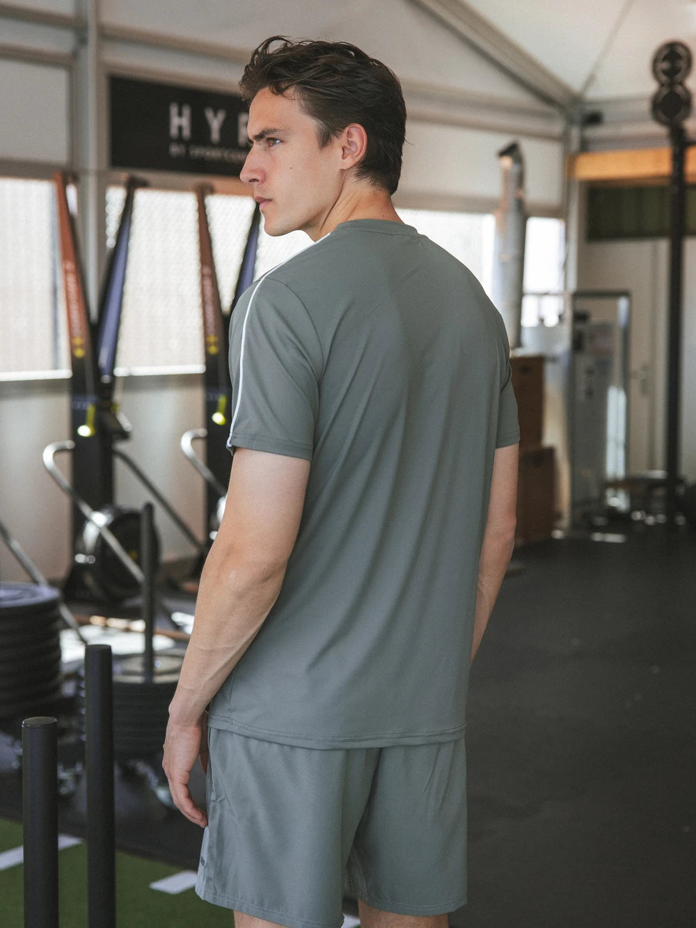 Olive Stitched Sport T-shirt