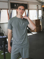 Olive Stitched Sports T-shirt