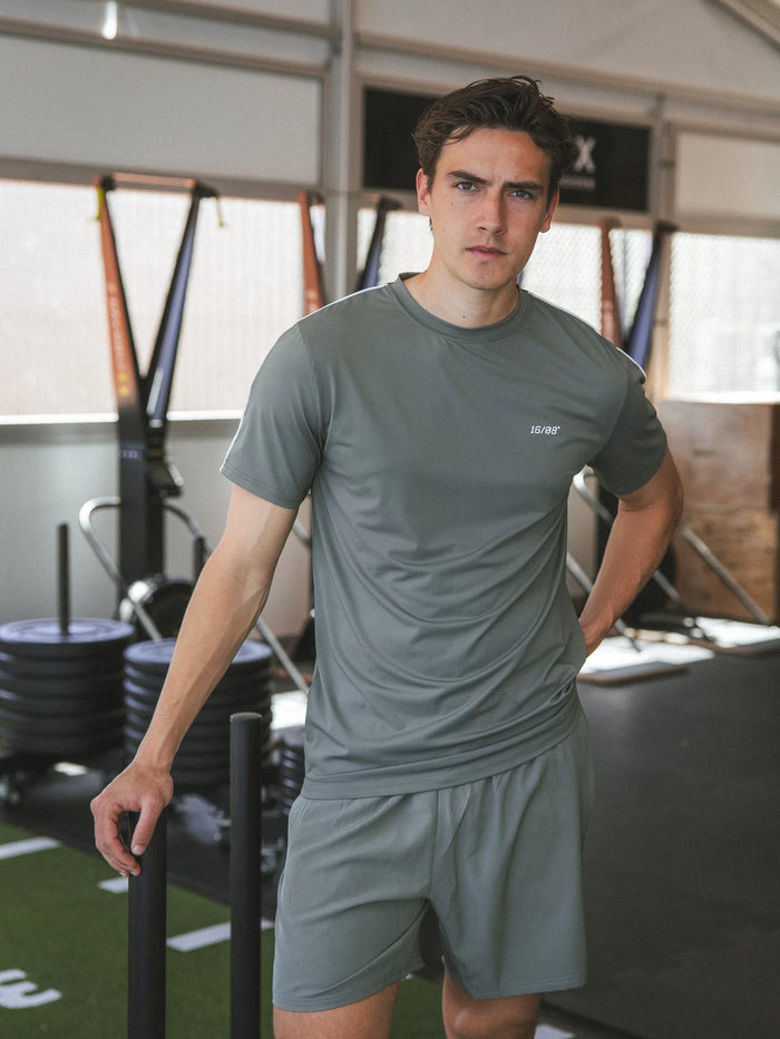Olive Stitched Sport T-shirt