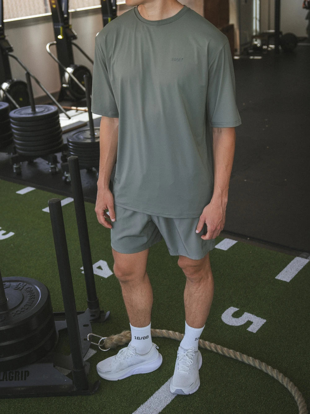 Olive Oversized Sport T-shirt