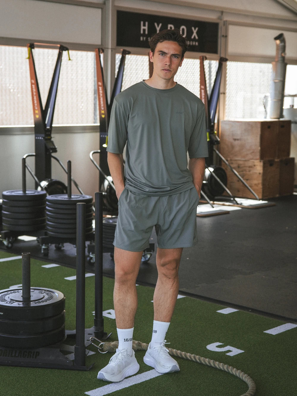 Olive Oversized Sport T-shirt
