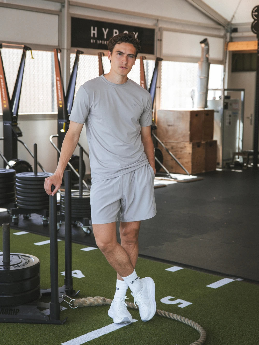 Light Grey Basic Sports Shorts