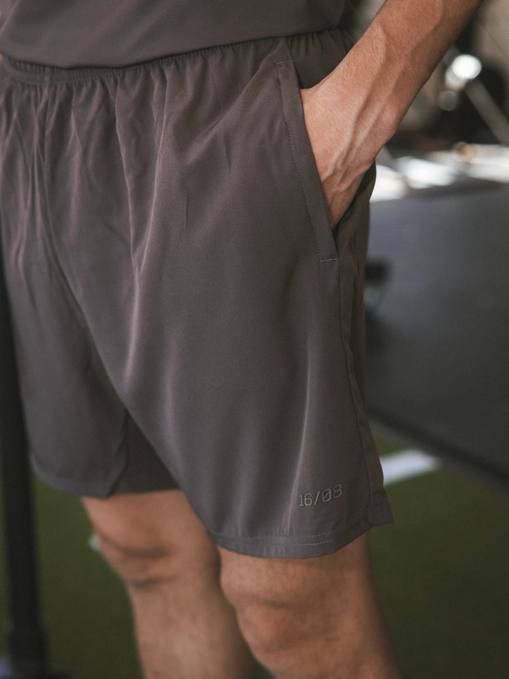 Coffee Brown Basic Sports Shorts
