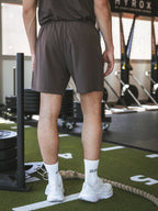 Kaffeebraune Basic Sportshorts