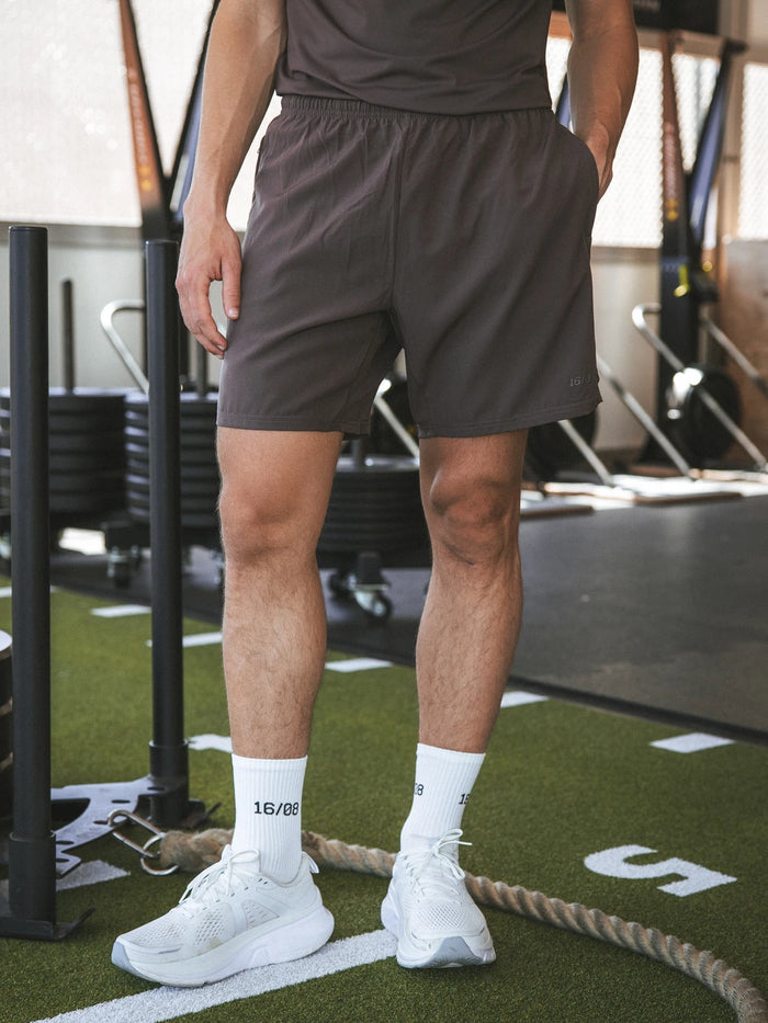 Coffee Brown Basic Sport Short