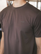 Coffee Brown Basic Sport T-shirt