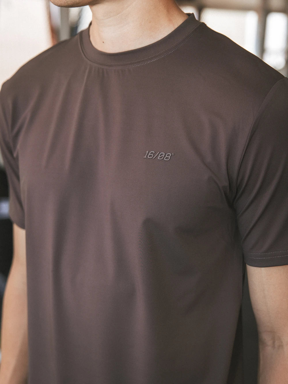 Coffee Brown Basic Sport T-shirt