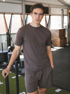 Coffee Brown Basic Sport T-shirt