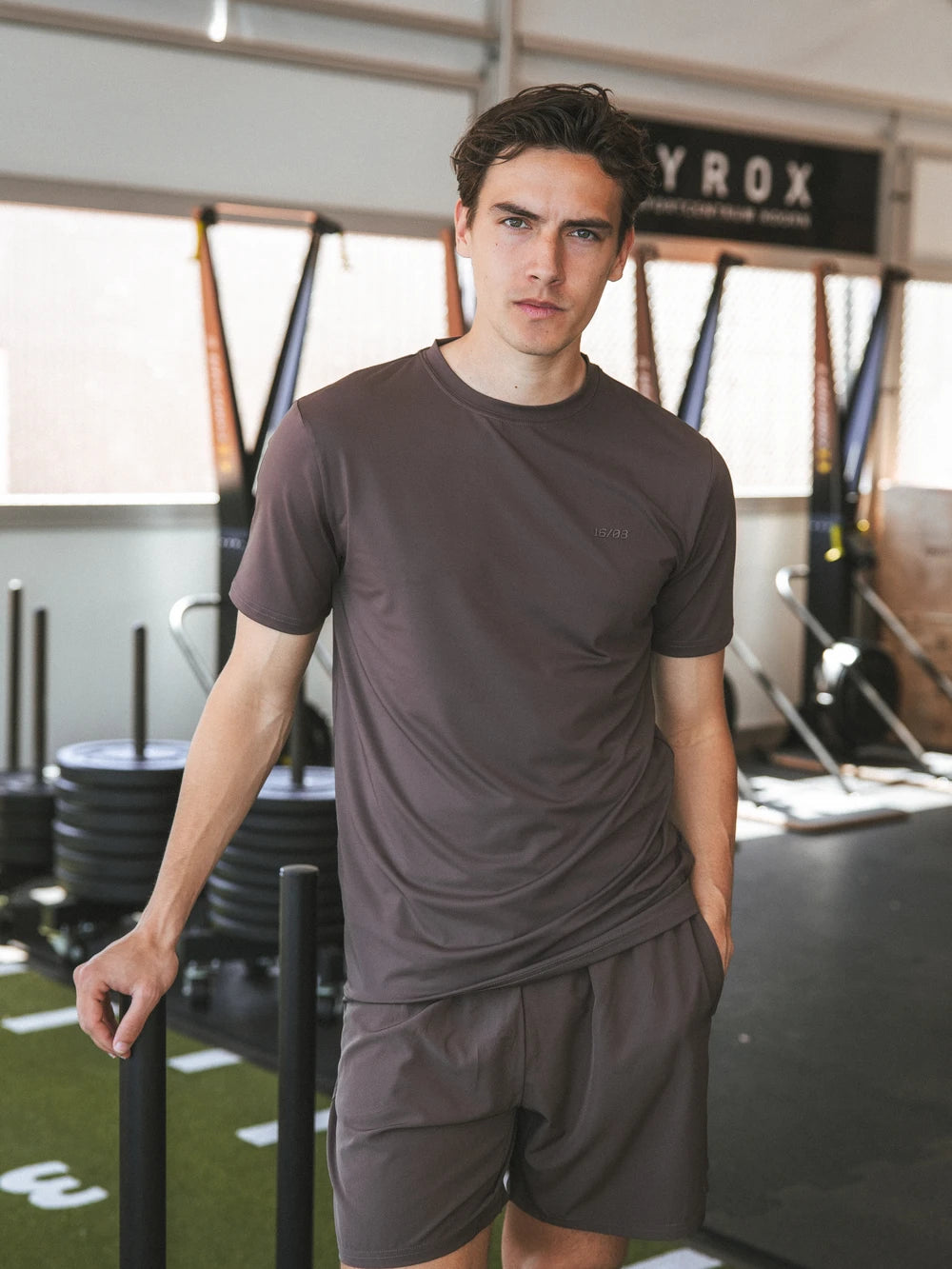 Coffee Brown Basic Sport T-shirt