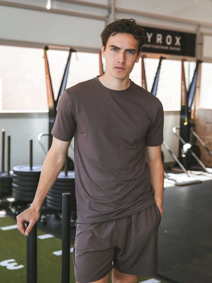 Coffee Brown Basic Sport T-shirt